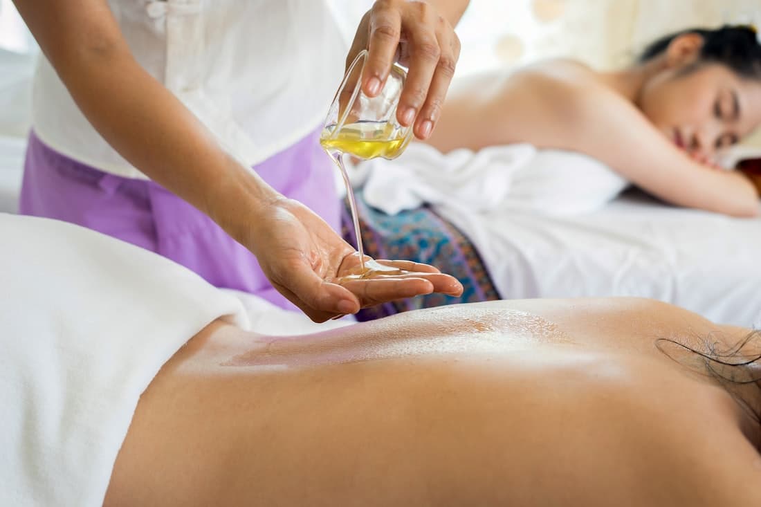 Relaxing professional back massage therapy at Sunway Wellness Spa in Sector 38, Gurugram